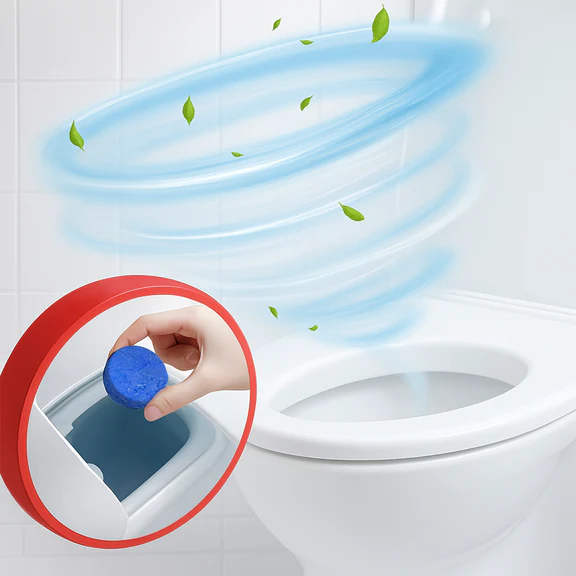 10pcs Pursonic Automatic Toilet Bowl Cleaner Tablets | Stain & Odor Removal, Long-Lasting Freshness, Blue Water Indicator - Image 8